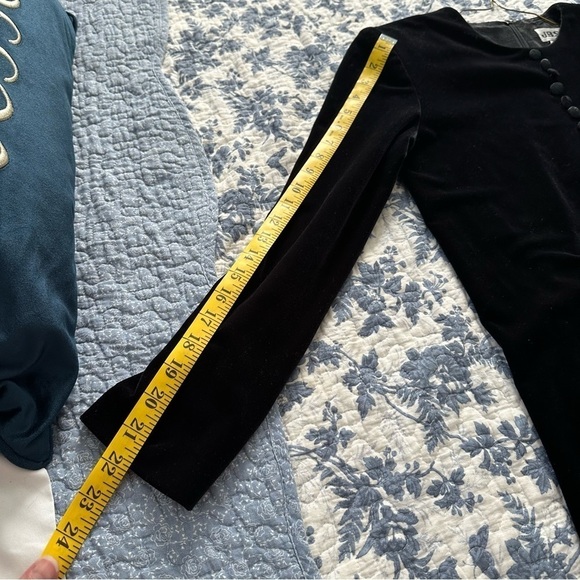 JBS Vintage Blouse Black Velvet  8P - Picture 10 of 10